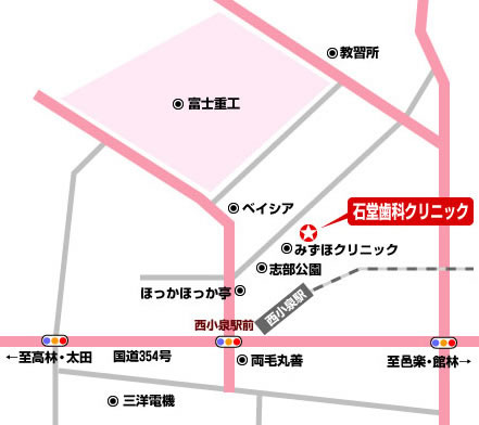 石堂歯科クリニック　MAP